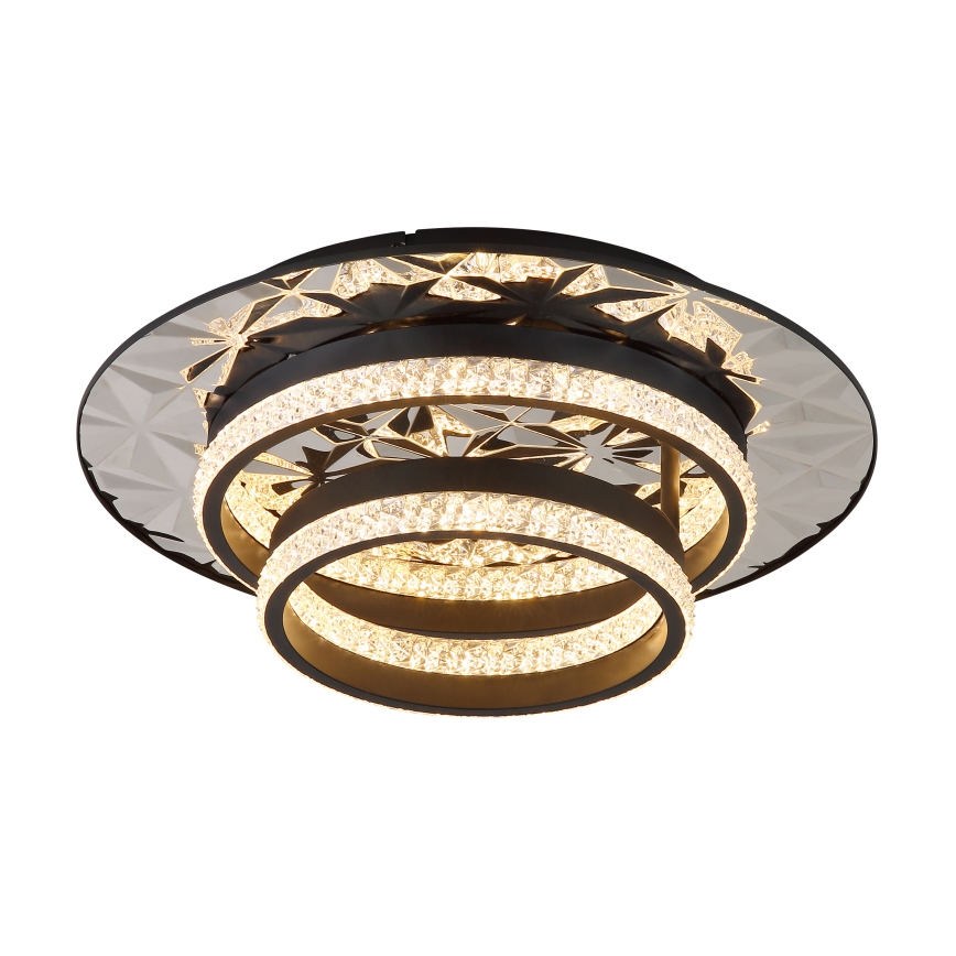 Globo - LED loftlampe LED/24W/230V 3000K 40x50,5 cm sort/skinnende krom