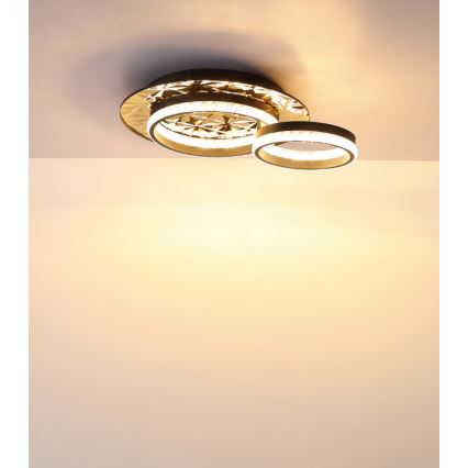 Globo - LED loftlampe LED/24W/230V 3000K 40x50,5 cm sort/guldfarvet