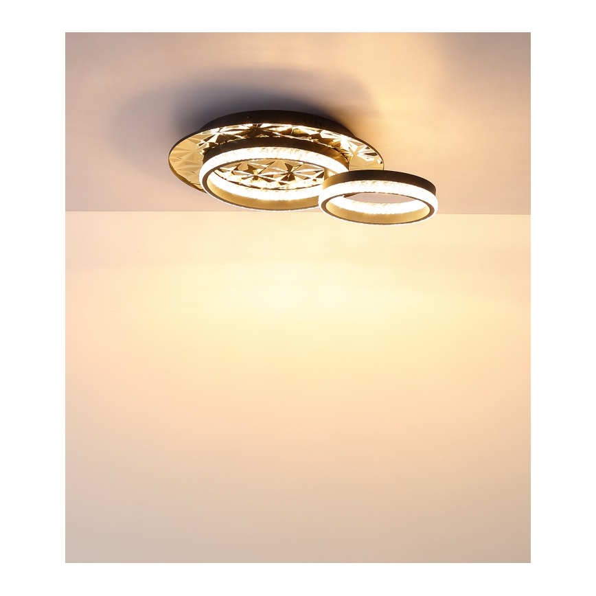 Globo - LED loftlampe LED/24W/230V 3000K 40x50,5 cm sort/guldfarvet