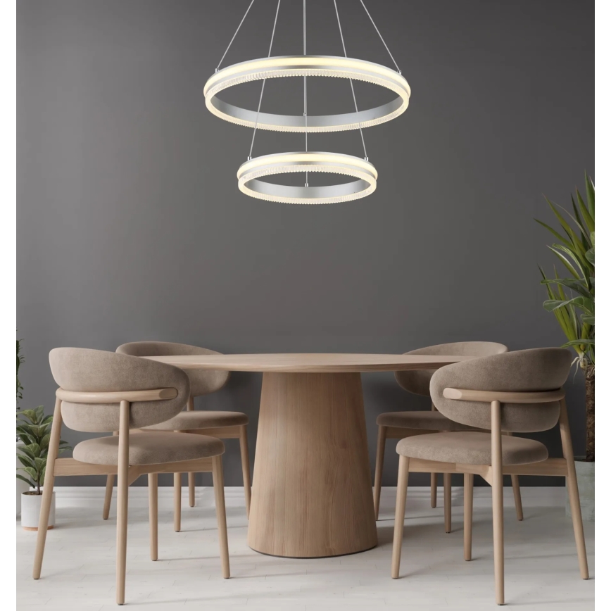 Globo - LED dæmpbar lysekrone på kabel LED/60W/230V 2700-6000K + fjernbetjening
