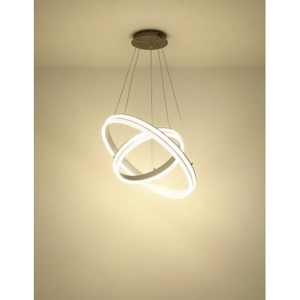 Globo - LED dæmpbar lysekrone på kabel LED/60W/230V 2700-6000K + fjernbetjening