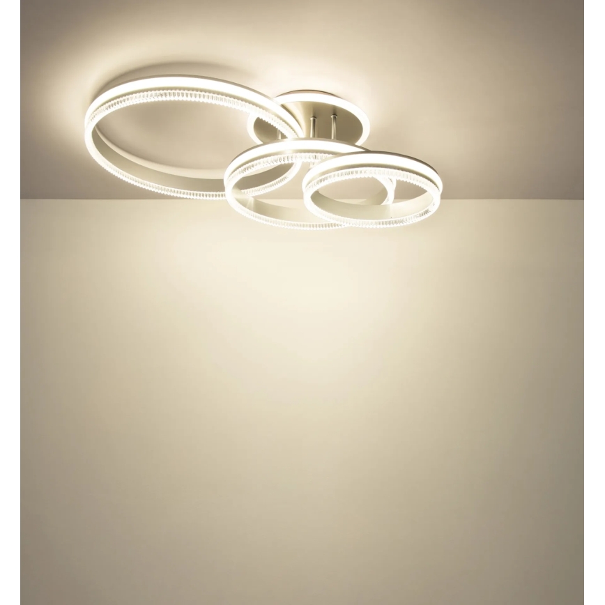 Globo - LED dæmpbar loftlampe LED/72W/230V 2700-6000K sølv + fjernbetjening