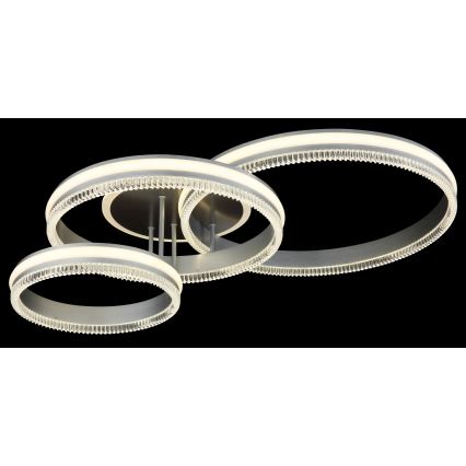 Globo - LED dæmpbar loftlampe LED/72W/230V 2700-6000K sølv + fjernbetjening
