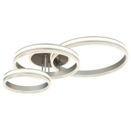 Globo - LED dæmpbar loftlampe LED/72W/230V 2700-6000K sølv + fjernbetjening