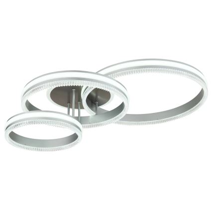 Globo - LED dæmpbar loftlampe LED/72W/230V 2700-6000K sølv + fjernbetjening