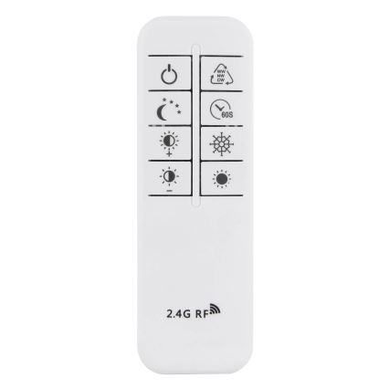 Globo - LED dæmpbar loftlampe LED/72W/230V 2700-6000K sølv + fjernbetjening