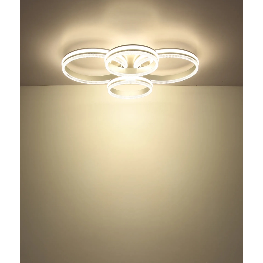 Globo - Dæmpbar LED-loftlampe LED/90W/230V 2700-6000K sølvfarvet + fjernbetjening