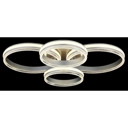 Globo - Dæmpbar LED-loftlampe LED/90W/230V 2700-6000K sølvfarvet + fjernbetjening