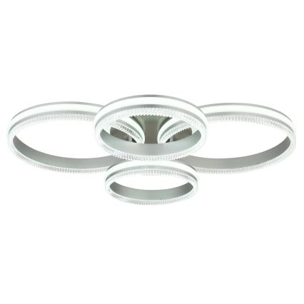 Globo - Dæmpbar LED-loftlampe LED/90W/230V 2700-6000K sølvfarvet + fjernbetjening