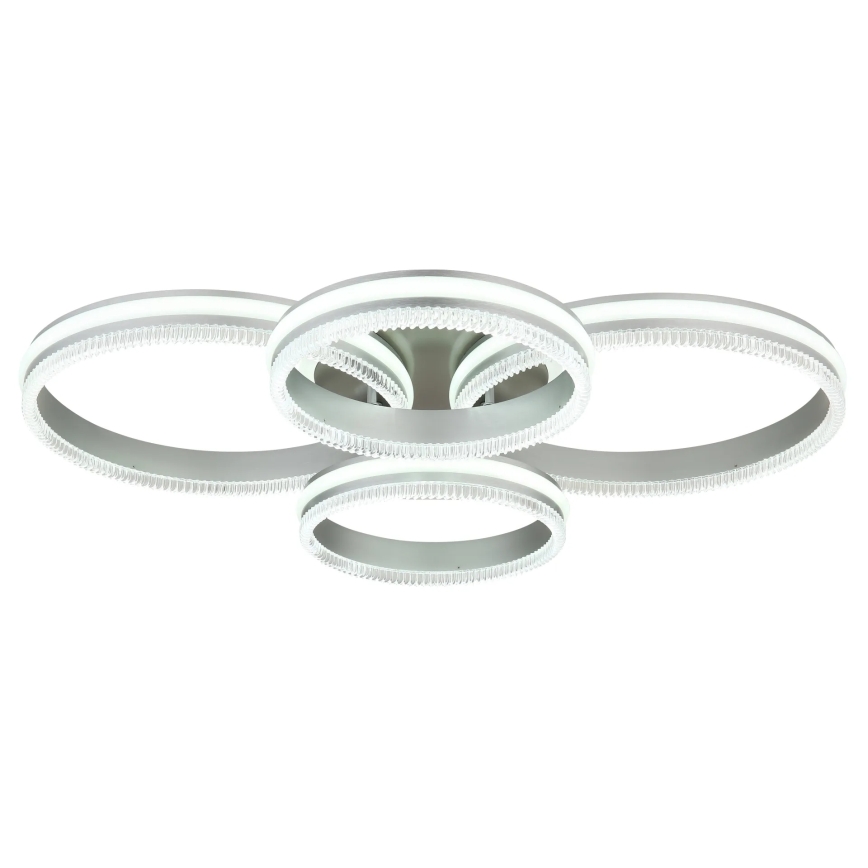 Globo - Dæmpbar LED-loftlampe LED/90W/230V 2700-6000K sølvfarvet + fjernbetjening