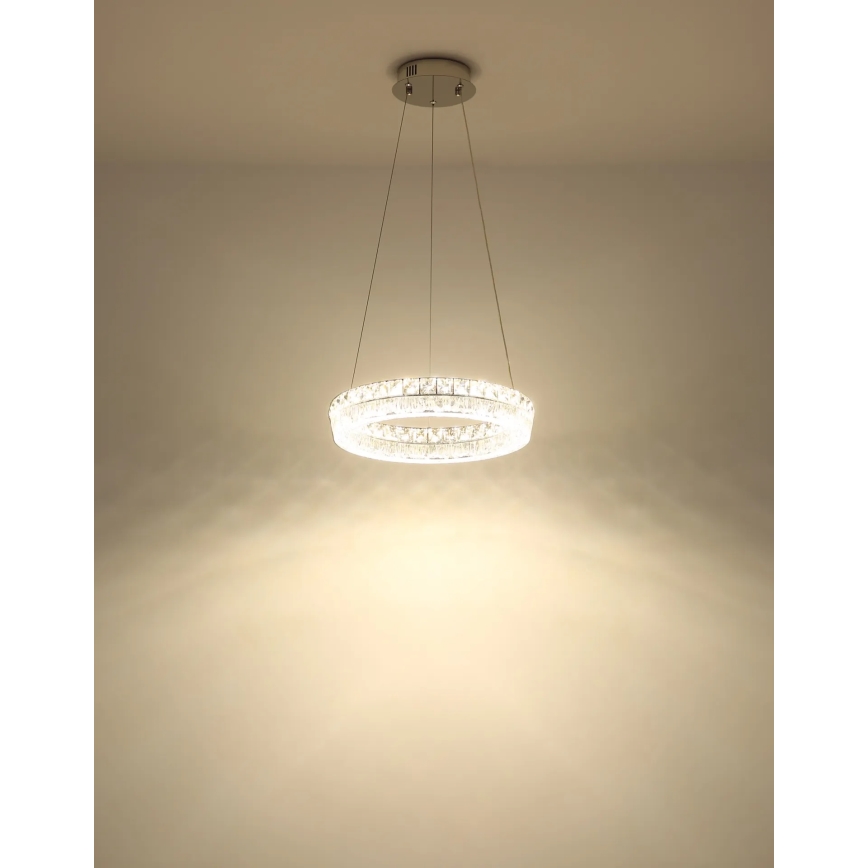 Globo - LED dæmpbar pendel på kabel LED/24W/230V 2700-6000K klar + fjernbetjening