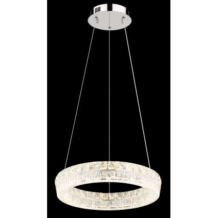 Globo - LED dæmpbar pendel på kabel LED/24W/230V 2700-6000K klar + fjernbetjening