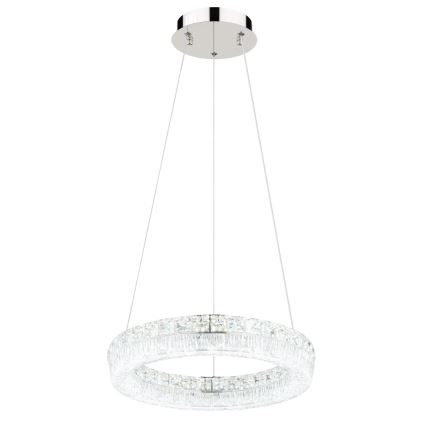 Globo - LED dæmpbar pendel på kabel LED/24W/230V 2700-6000K klar + fjernbetjening