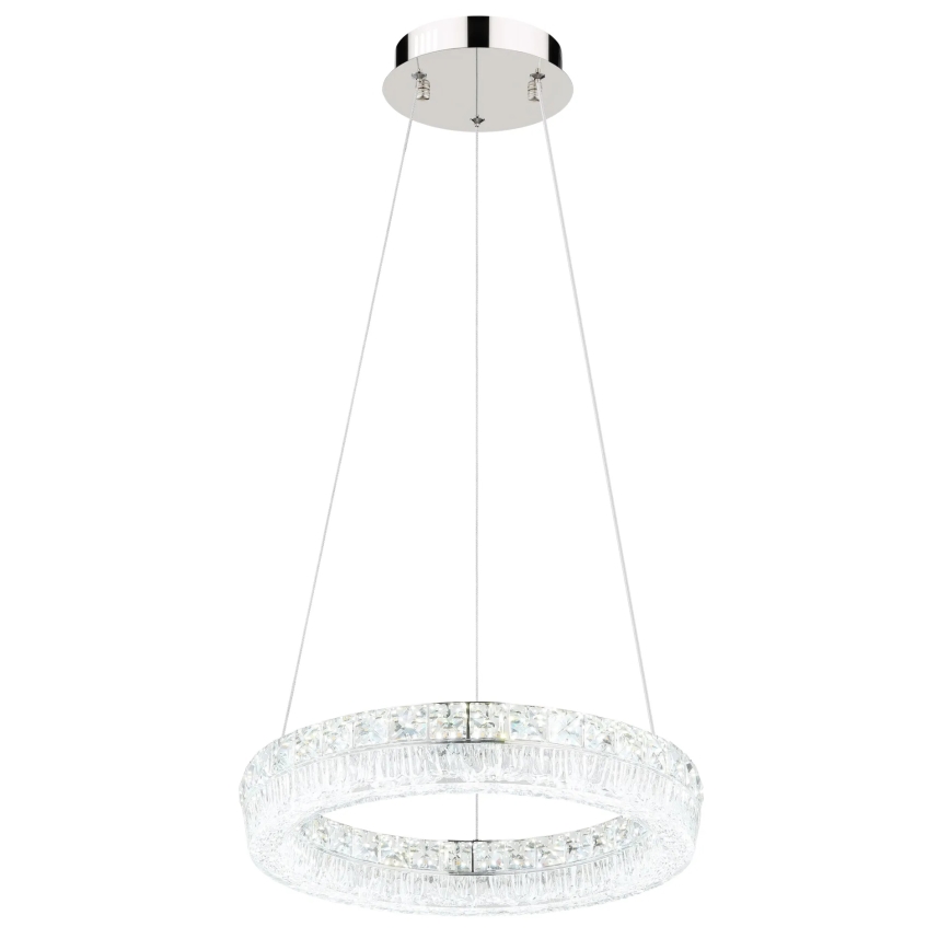 Globo - LED dæmpbar pendel på kabel LED/24W/230V 2700-6000K klar + fjernbetjening