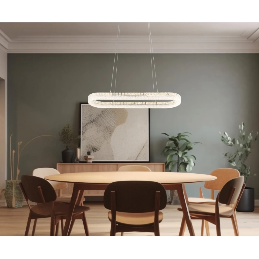 Globo - LED dæmpbar pendel på wire LED/40W/230V 2700-6000K klar + fjernbetjening