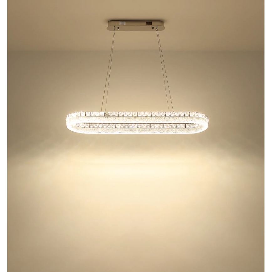 Globo - LED dæmpbar pendel på wire LED/40W/230V 2700-6000K klar + fjernbetjening