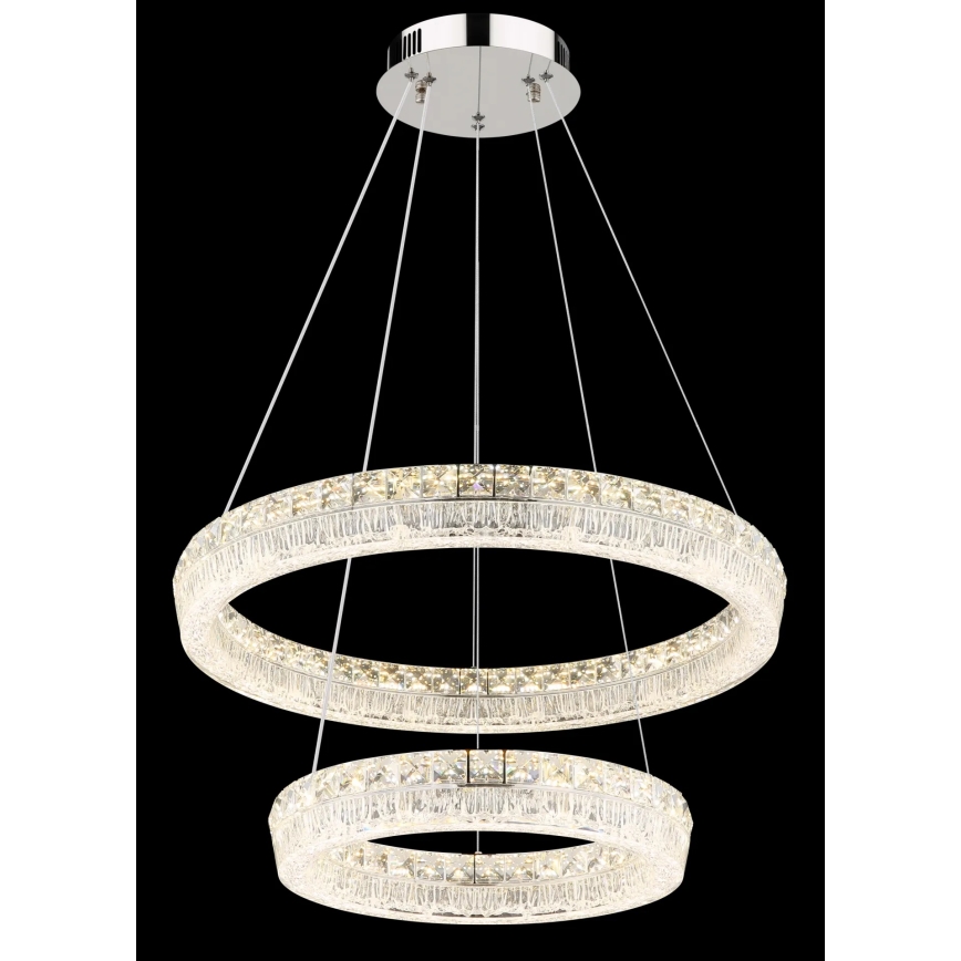 Globo - LED-dæmpbar pendel på wire LED/60W/230V 2700-6000K klar + fjernbetjening