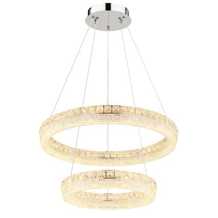 Globo - LED-dæmpbar pendel på wire LED/60W/230V 2700-6000K klar + fjernbetjening