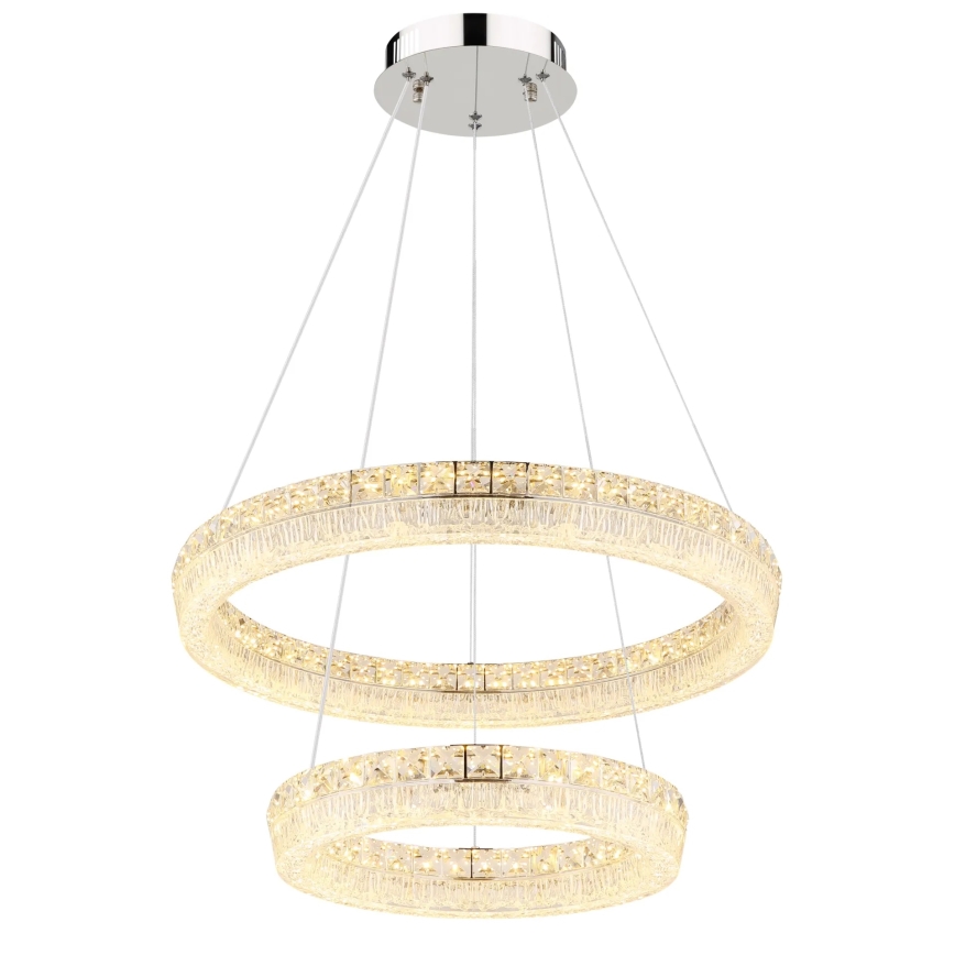 Globo - LED-dæmpbar pendel på wire LED/60W/230V 2700-6000K klar + fjernbetjening