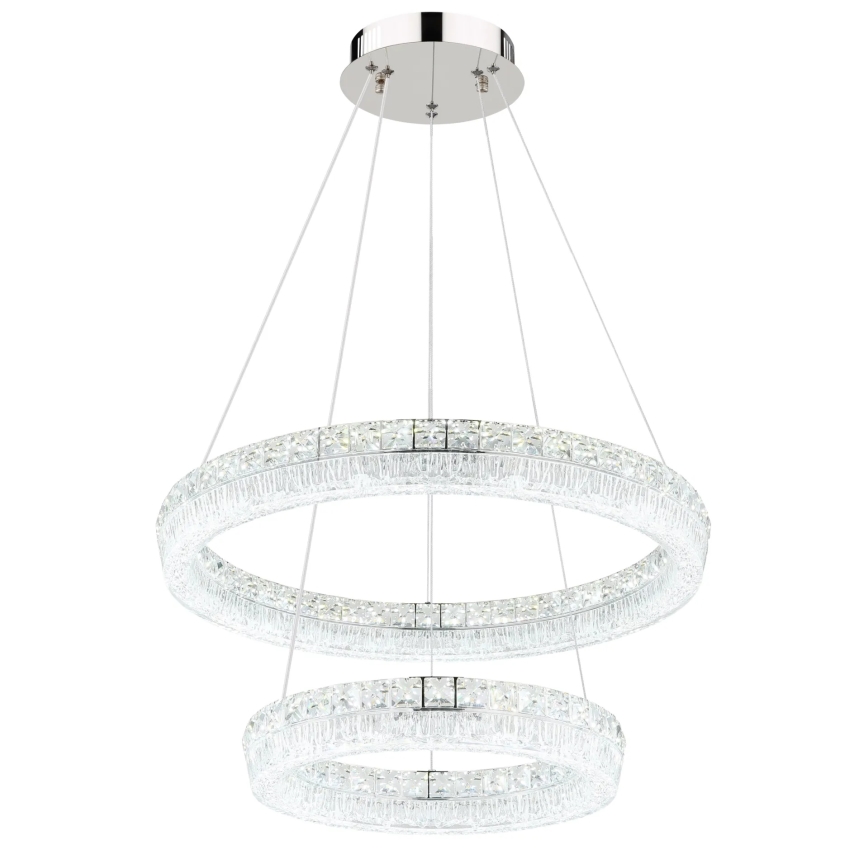 Globo - LED-dæmpbar pendel på wire LED/60W/230V 2700-6000K klar + fjernbetjening