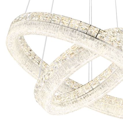 Globo - LED-dæmpbar pendel på wire LED/60W/230V 2700-6000K klar + fjernbetjening