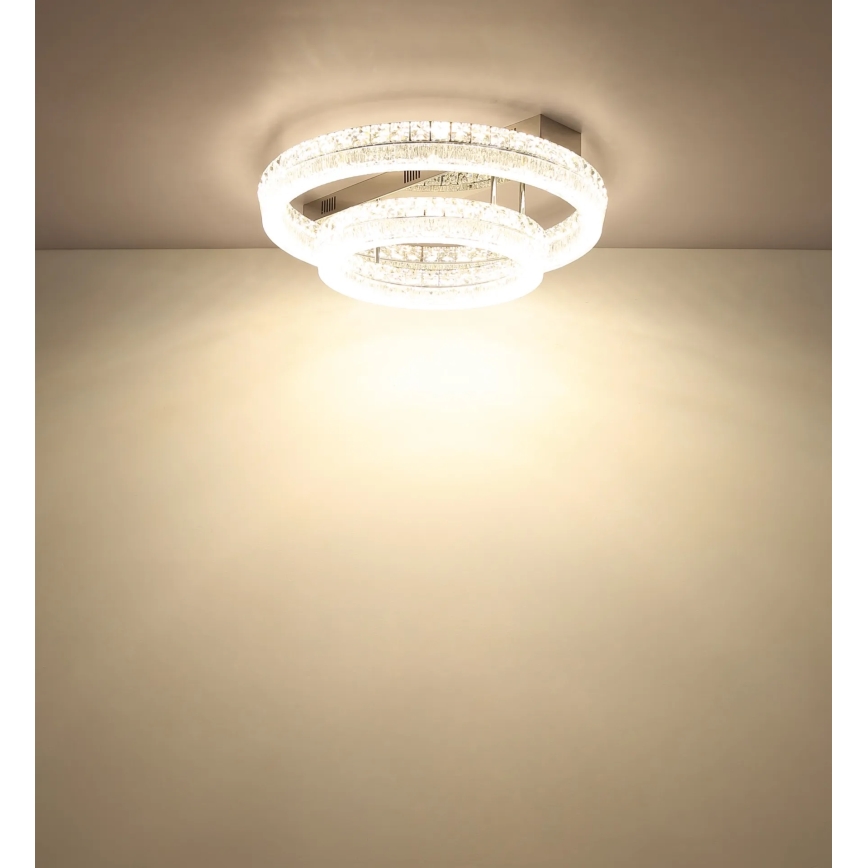 Globo - LED Dæmpbar loftlampe LED/60W/230V 2700-6000K klar + fjernbetjening