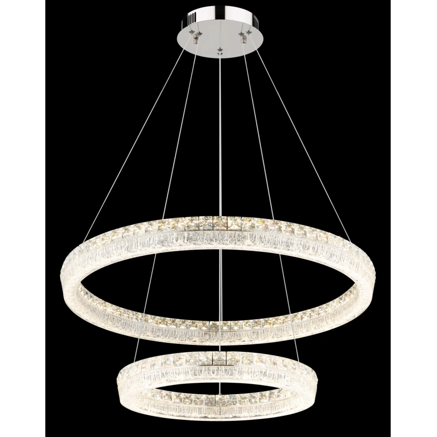 Globo - LED-dæmpbar pendel med wireophæng LED/72W/230V 2700-6000K klar + fjernbetjening