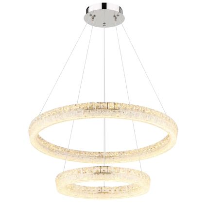 Globo - LED-dæmpbar pendel med wireophæng LED/72W/230V 2700-6000K klar + fjernbetjening