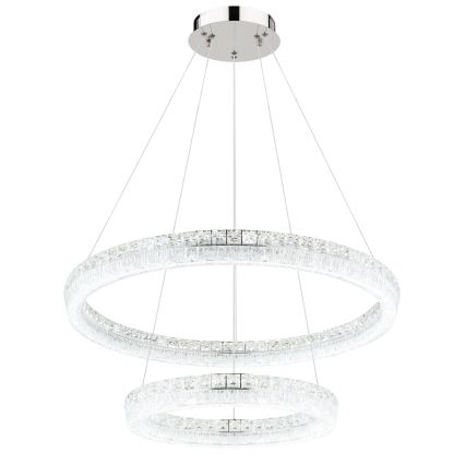 Globo - LED-dæmpbar pendel med wireophæng LED/72W/230V 2700-6000K klar + fjernbetjening