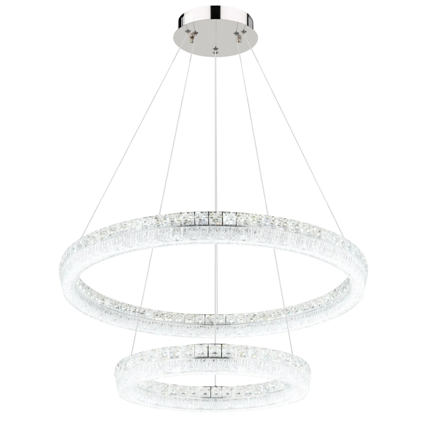 Globo - LED-dæmpbar pendel med wireophæng LED/72W/230V 2700-6000K klar + fjernbetjening