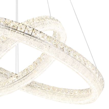 Globo - LED-dæmpbar pendel med wireophæng LED/72W/230V 2700-6000K klar + fjernbetjening