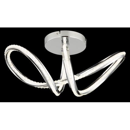 Globo - Dæmpbar LED-loftlampe LED/40W/230V 2700-6000K blank krom + fjernbetjening