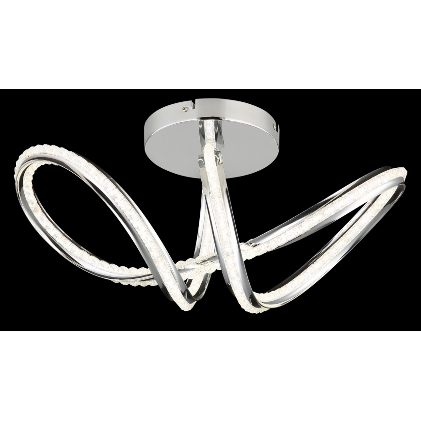 Globo - Dæmpbar LED-loftlampe LED/40W/230V 2700-6000K blank krom + fjernbetjening