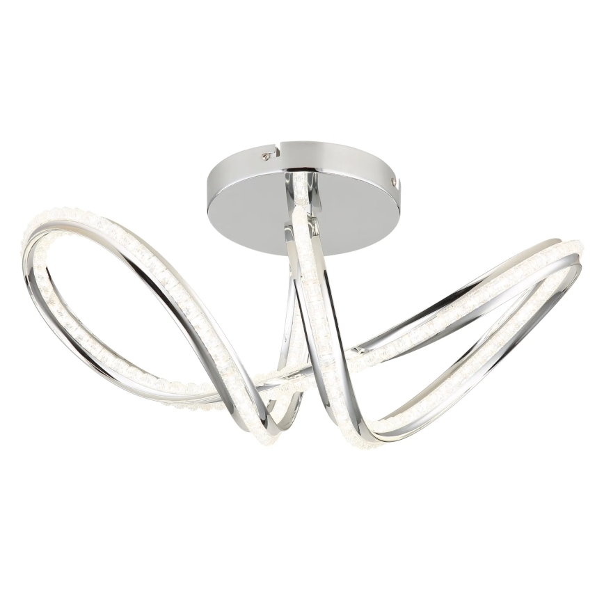 Globo - Dæmpbar LED-loftlampe LED/40W/230V 2700-6000K blank krom + fjernbetjening