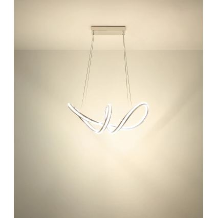 Globo - LED dæmpbar pendel på ledning LED/45W/230V 2700-6000K blank krom + fjernbetjening