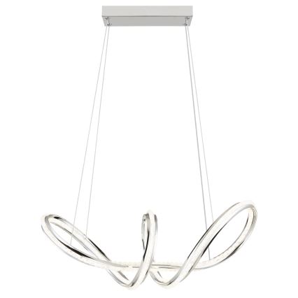 Globo - LED dæmpbar pendel på ledning LED/45W/230V 2700-6000K blank krom + fjernbetjening