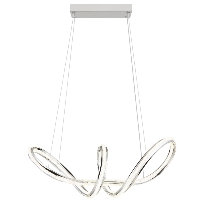 Globo - LED dæmpbar pendel på ledning LED/45W/230V 2700-6000K blank krom + fjernbetjening