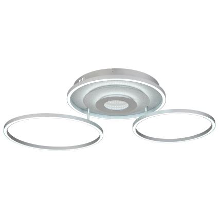 Globo - LED dæmpbar loftlampe LED/40W/230V 2700-6500K 57x99,2 cm sølv + fjernbetjening