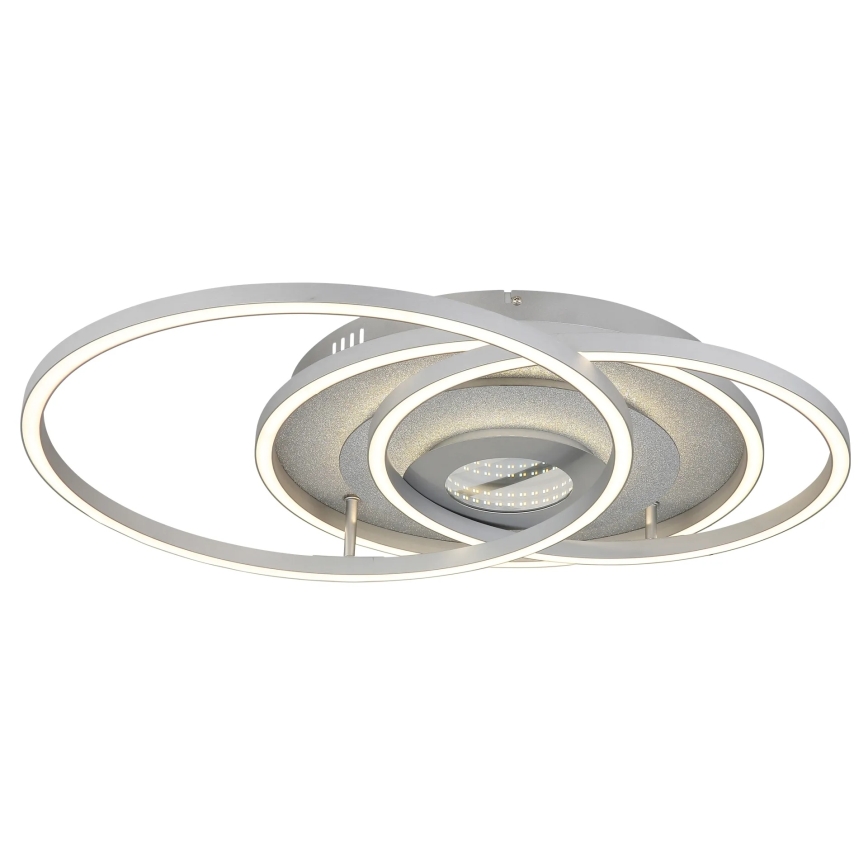 Globo - LED dæmpbar loftlampe LED/40W/230V 2700-6500K 57x99,2 cm sølv + fjernbetjening
