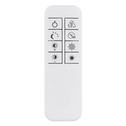 Globo - LED dæmpbar loftlampe LED/40W/230V 2700-6500K 57x99,2 cm sølv + fjernbetjening