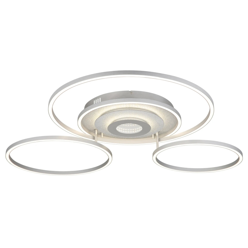 Globo - LED-dæmpbar loftlampe LED/60W/230V 2700-6500K 80,8x99,2 cm sølv + fjernbetjening
