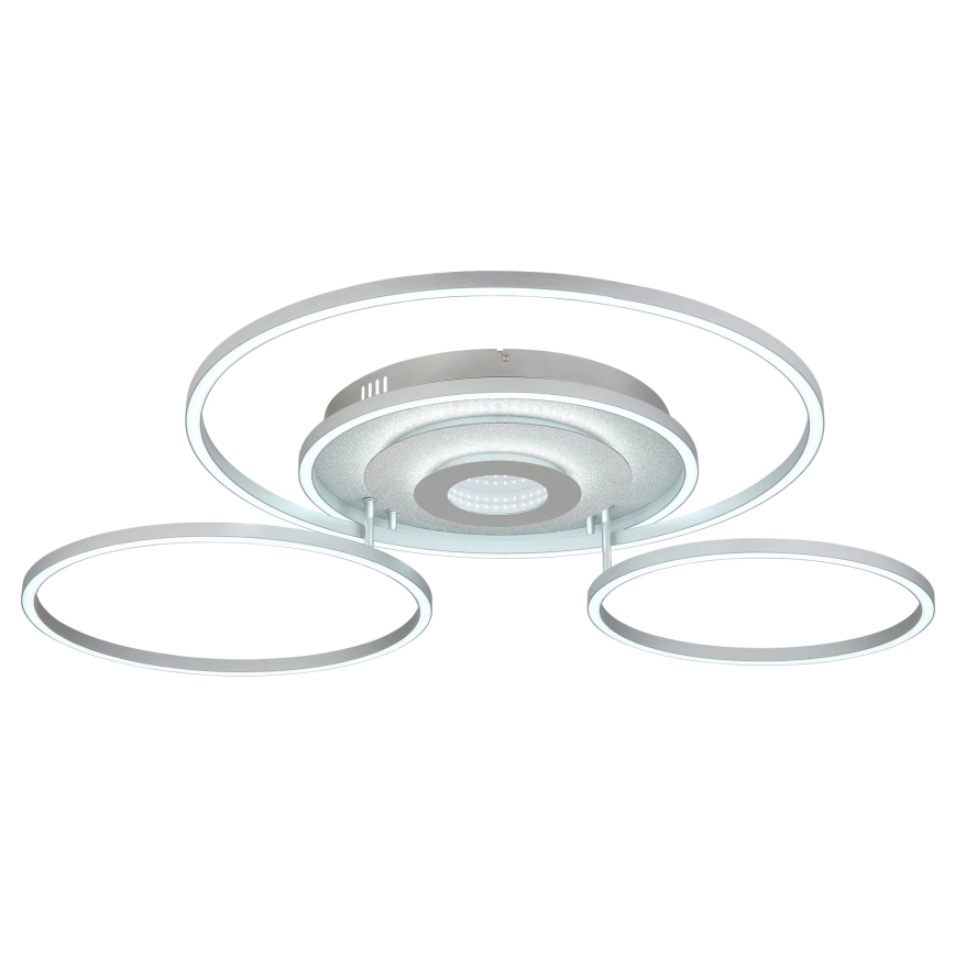 Globo - LED-dæmpbar loftlampe LED/60W/230V 2700-6500K 80,8x99,2 cm sølv + fjernbetjening