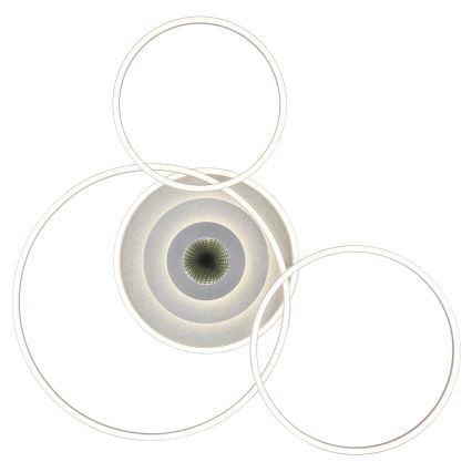 Globo - LED-dæmpbar loftlampe LED/60W/230V 2700-6500K 80,8x99,2 cm sølv + fjernbetjening