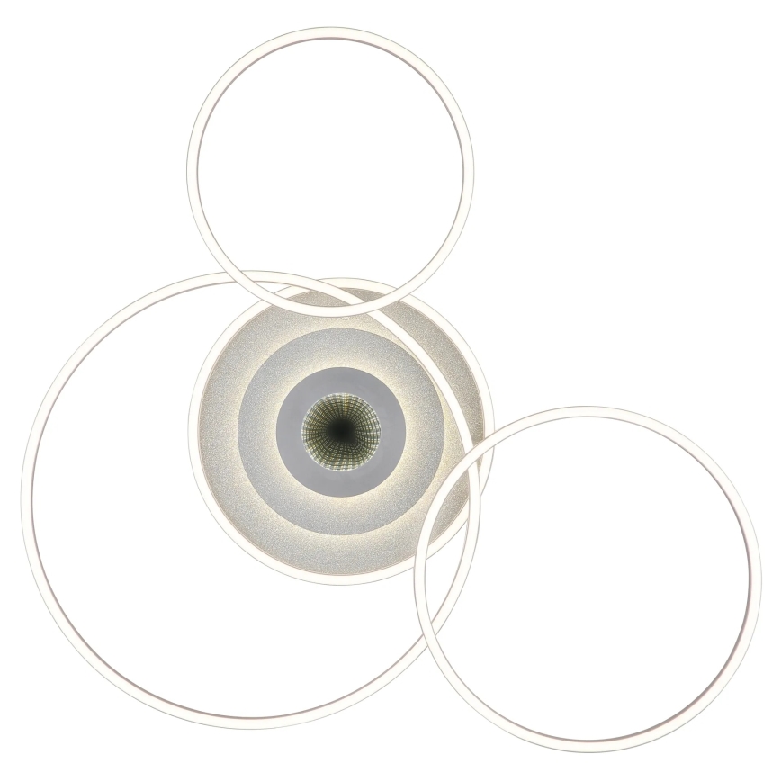 Globo - LED-dæmpbar loftlampe LED/60W/230V 2700-6500K 80,8x99,2 cm sølv + fjernbetjening