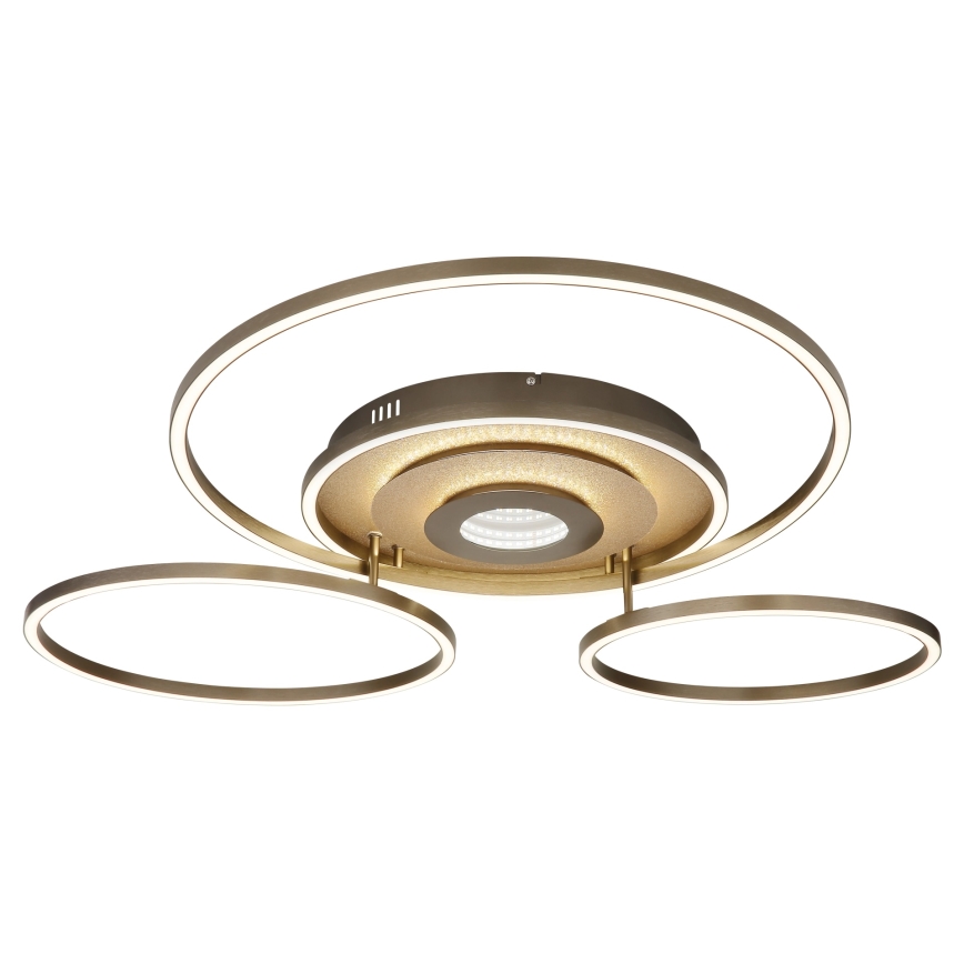 Globo - Dæmpbar LED-loftlampe LED/60W/230V 2700-6500K 80,8x99,2 cm messing + fjernbetjening