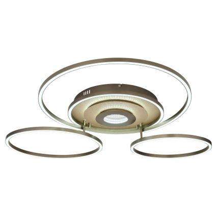 Globo - Dæmpbar LED-loftlampe LED/60W/230V 2700-6500K 80,8x99,2 cm messing + fjernbetjening
