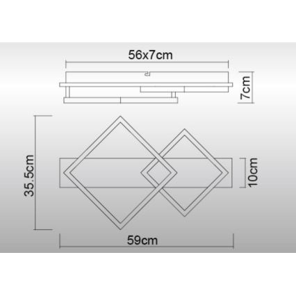 Globo - LED loftlampe LED/24W/230V 3000K