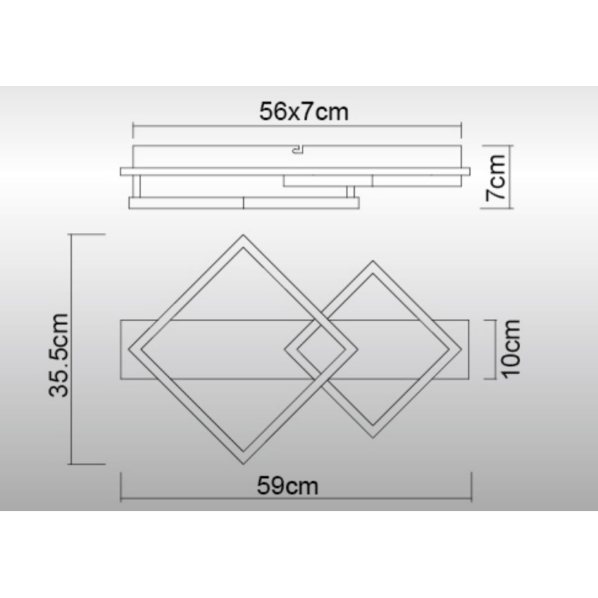 Globo - LED loftlampe LED/24W/230V 3000K