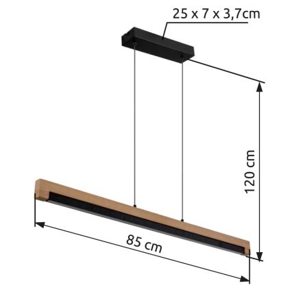 Globo - LED pendel LED/24W/230V