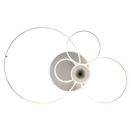 Globo - LED-dæmpbar loftlampe LED/36W/230V 2700-6500K sølv + fjernbetjening
